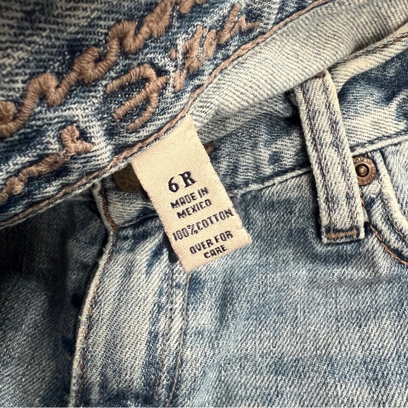 Vintage Jeans Abercrombie & Fitch Destroyed Straight Leg Light-wash Size 6 - Picture 6 of 6